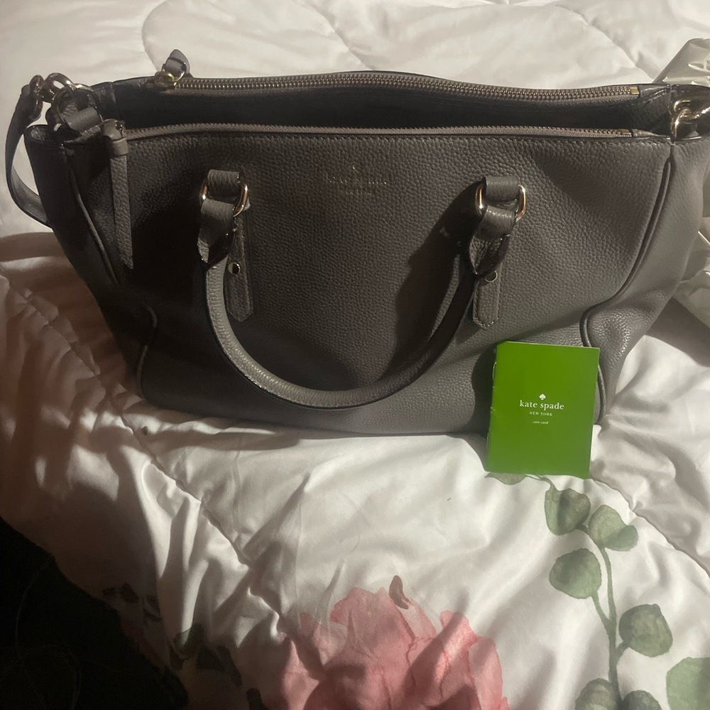Kate Spade Charcoal Leather Satchel
